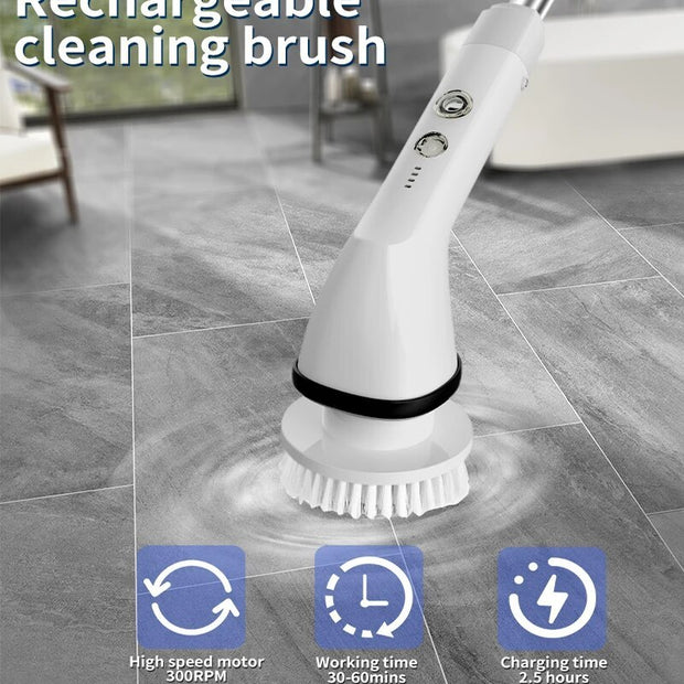 View details for 7 In 1 Wireless Electric Cleaning Brush Multifunctional Adjustable Handled Cleaning Brush For Kitchen Bathroom Fish Tank 7 In 1 Wireless Electric Cleaning Brush Multifunctional Adjustable Handled Cleaning Brush For Kitchen Bathroom Fish T