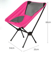 Ultralight Outdoor Folding Camping Chair Picnic Foldable Hiking Leisure Travel Beach Backpack Moon Chair Portable Fishing Chair