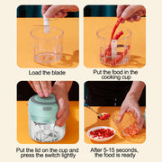 View details for Mini Electric Garlic Chopper USB Charging Ginger Masher Machine Sturdy Durable Chili Vegetable Crusher Kitchen Tool Mini Electric Garlic Chopper USB Charging Ginger Masher Machine Sturdy Durable Chili Vegetable Crusher Kitchen Tool