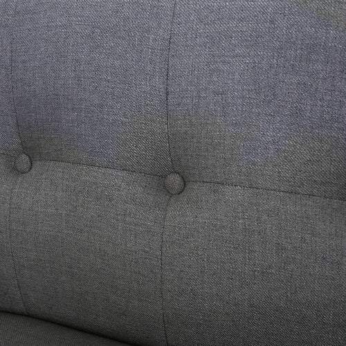 Dark Gray Fabric Couch - Stylish & Comfortable