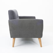 Dark Gray Fabric Couch - Stylish & Comfortable