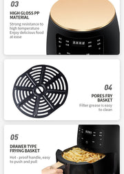  Air Fryer Smart Touch Home Electric Fryer 