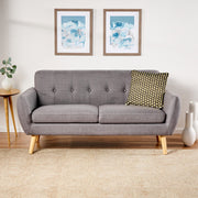 Dark Gray Fabric Couch - Stylish & Comfortable