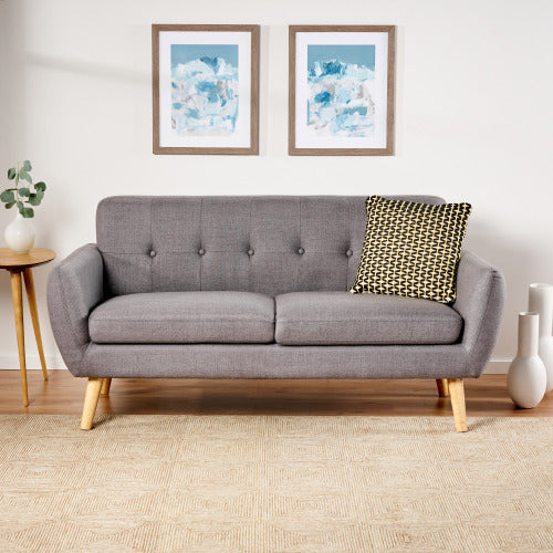 Dark Gray Fabric Couch - Stylish & Comfortable