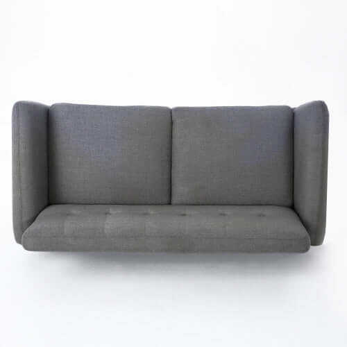 Dark Gray Fabric Couch - Stylish & Comfortable